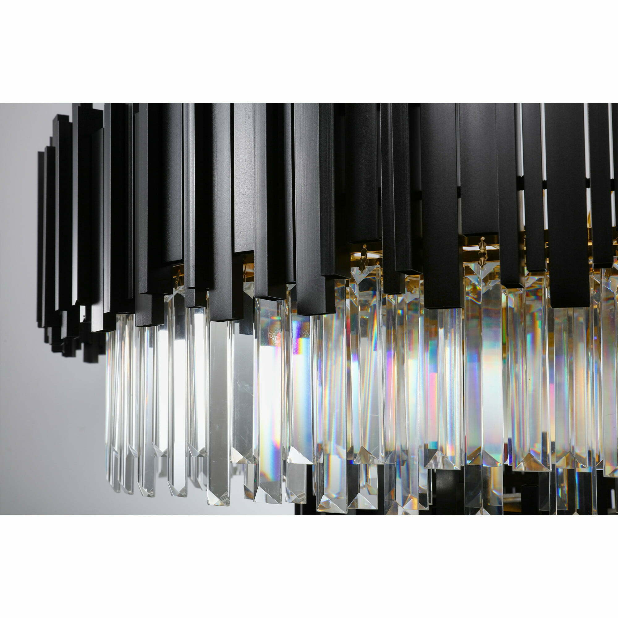 Black glam store chandelier