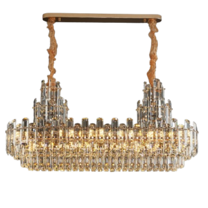 Luxury k9 Crystal Flush Chandelier Light