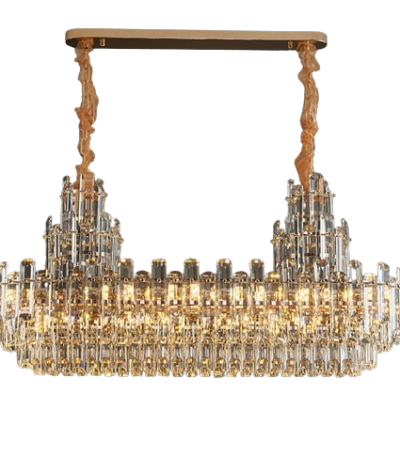 Luxury k9 Crystal Flush Chandelier Light